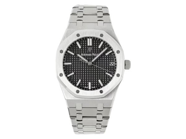 Royal Oak Stainless Steel with Black Dial (41mm) – 15500