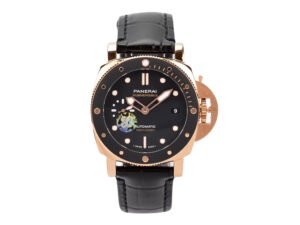 Luminor Submersible 42 3 Days Automatic ‘Goldtech’ Red Gold Case with Black Dial and Black Strap (42mm)