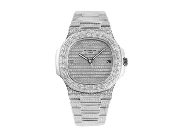 Nautilus Stainless Steel ‘Iced Out’ (40mm)