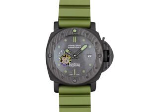 Luminor Submersible 47 Marina Militare Carbotech ‘Comsubin’ Forged Carbon Case and Bezel, Carbon Dial and OD Green Strap (47mm)
