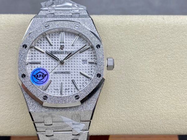 Audemars Piguet Royal Oak Frosted Selfwinding 41mm 15410 White Dial