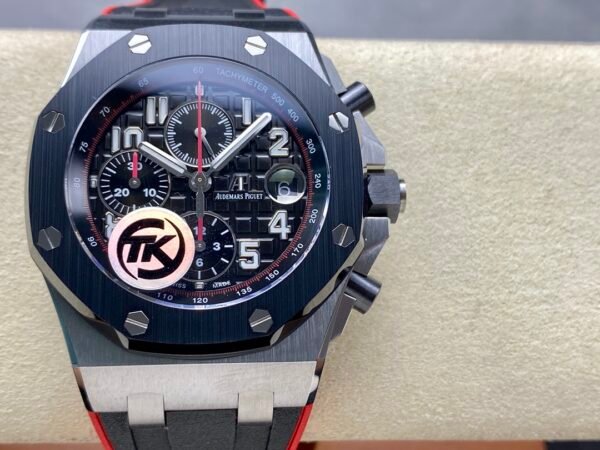 Audemars Piguet Royal Oak Offshore Chronograph 26470SO.OO.A002CA.01 42mm Steel Rubber Strap Arabic Numerals Black Dial