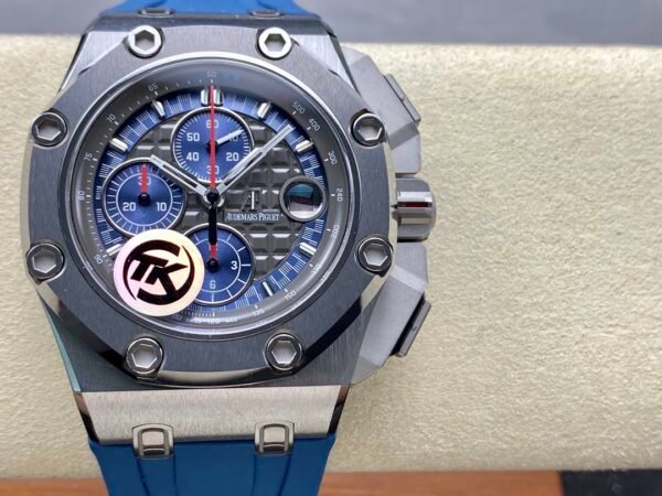 Audemars Piguet Royal Oak Offshore Chronograph 26568PM.OO.A021CA.01 44mm Platinum Rubber Strap Grey Dial