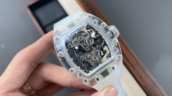 EUR Factory Richard Mille RM056 43mm Snow Glaze Rubber Strap Skeletonized Dial